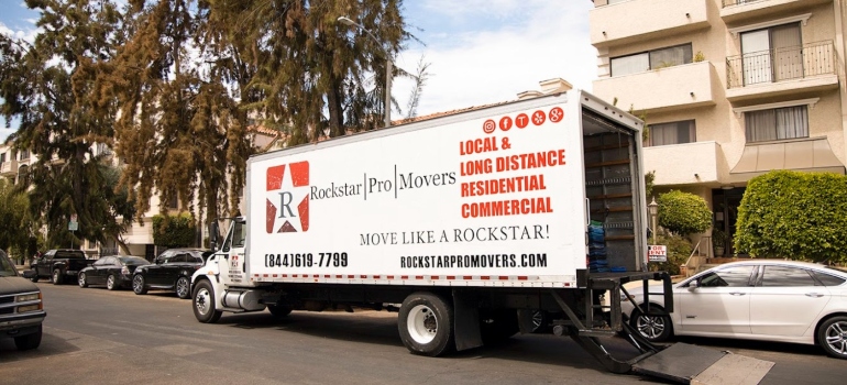 moving truck from one of the best movers Woodland Hills has