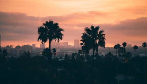 sunset in California