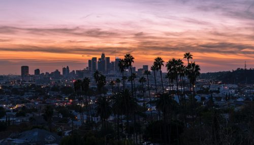 Taking in the LA view before moving