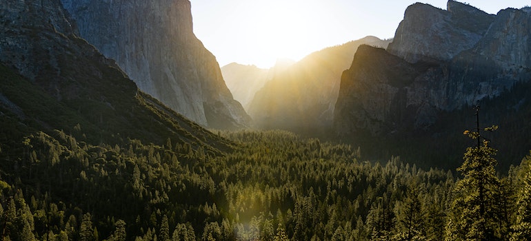 A view of Yosemite National Park