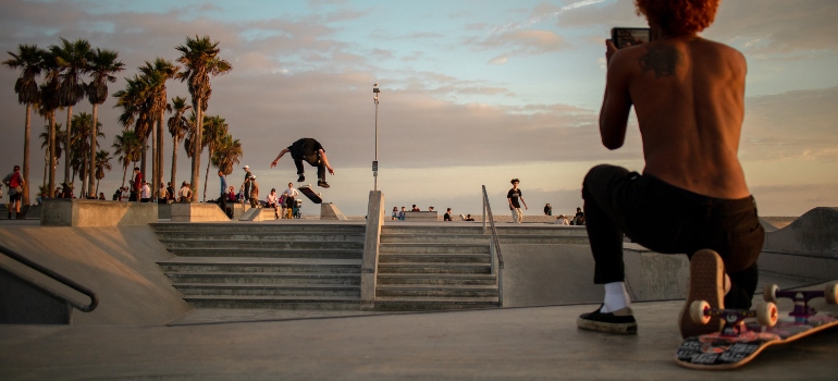 Skate park in Los Angeles