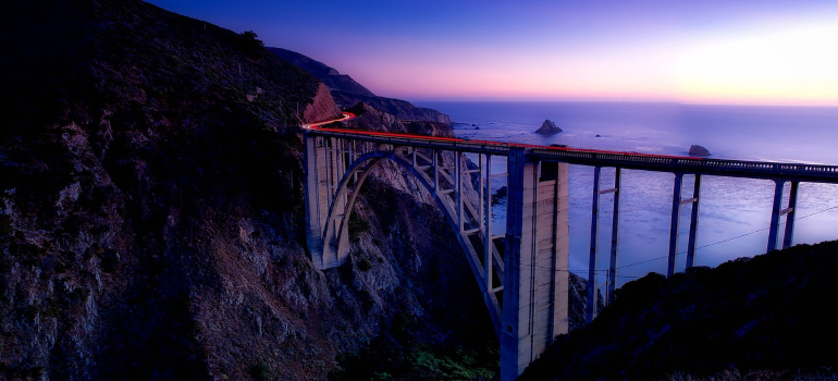 Bixby Bridge in Big Sur that is on of the top destinations for weekend getaways from San Francisco
