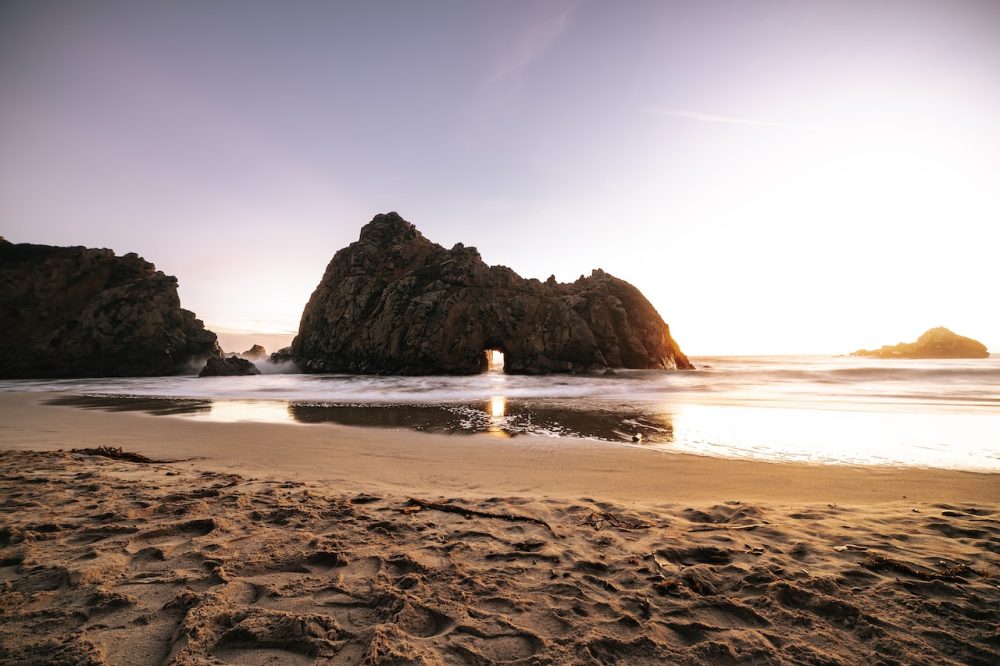 A beach in CA