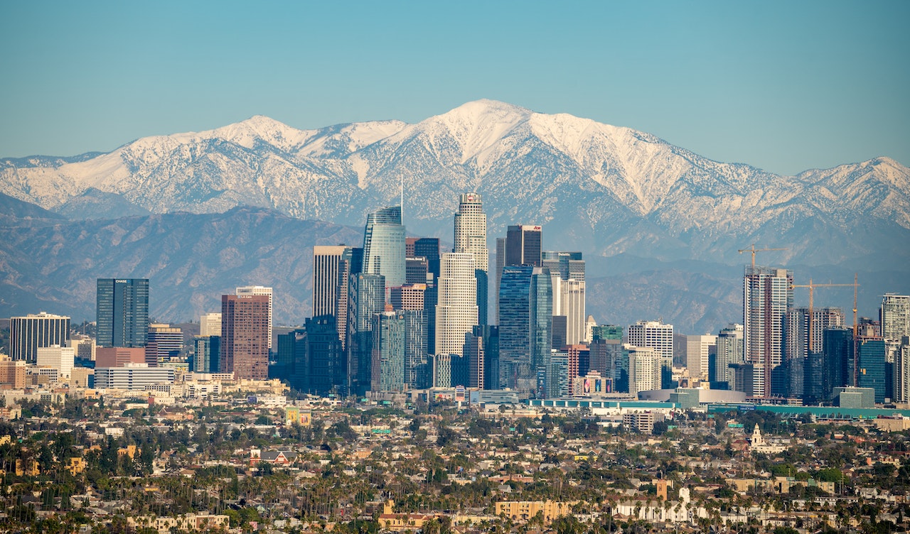 Picture of the LA skyline